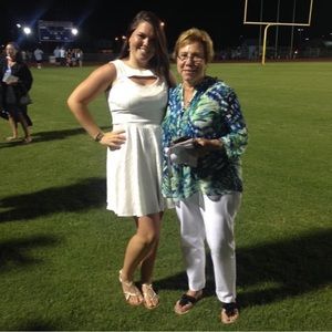 Crisp White Graduation Dress
